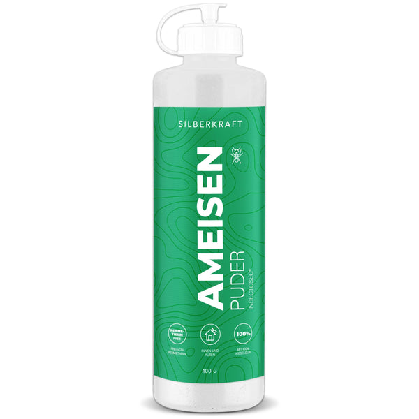 Polvere senza formiche - repellente per formiche per interni ed esterni - 100% farina fossile - alternativa all'esca per formiche e allo spray per formiche - Silberkraft
