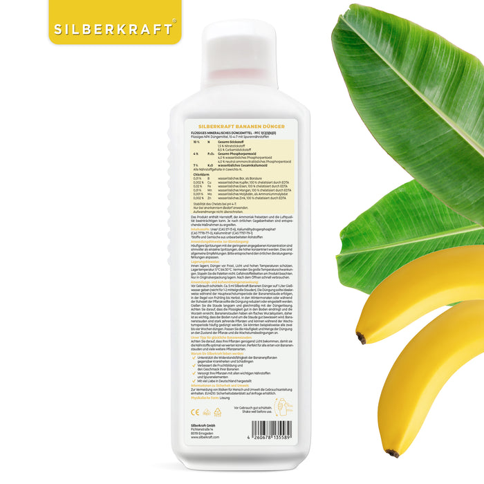 Fertilizzante per banane - Fertilizzante liquido minerale NPK con azoto - Fertilizzante per banane