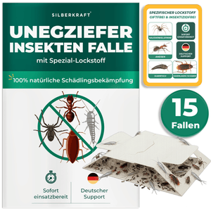 Ungeziefer/ Insektenfalle mit Spezial-Lockstoff - Silberkraft