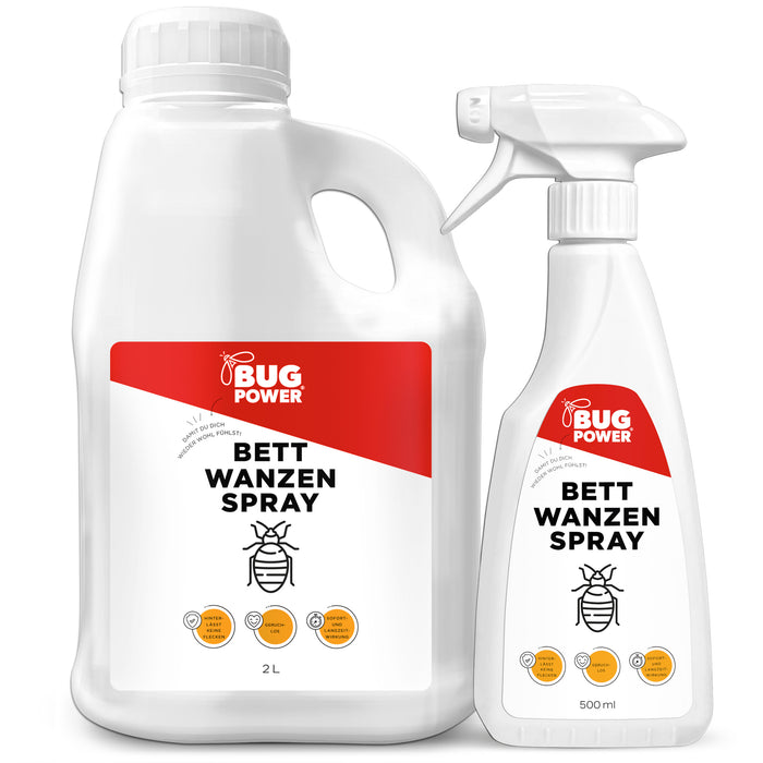 Spray per cimici dei letti BugPower - efficace contro le cimici dei letti e le loro larve