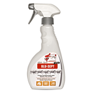 Efficace spray disinfettante incolore per l'igiene delle scuderie