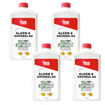 Rimuovi alghe e depositi verdi professionale - concentrato liquido per la pulizia di scale e piastrelle in pietra - adatto ad un'ampia gamma di superfici - Silberkraft