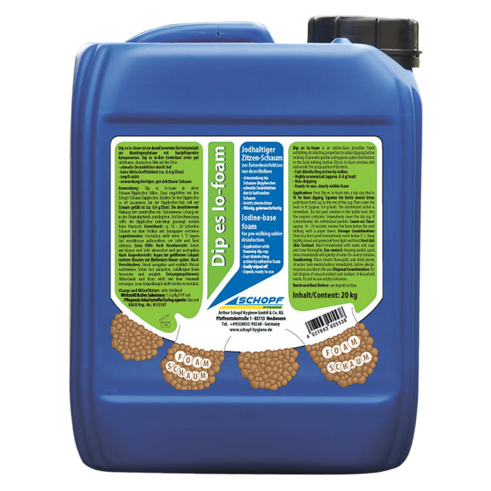 Dip Io-foam: schiuma contenente iodio per un'efficace pre-pulizia della mammella