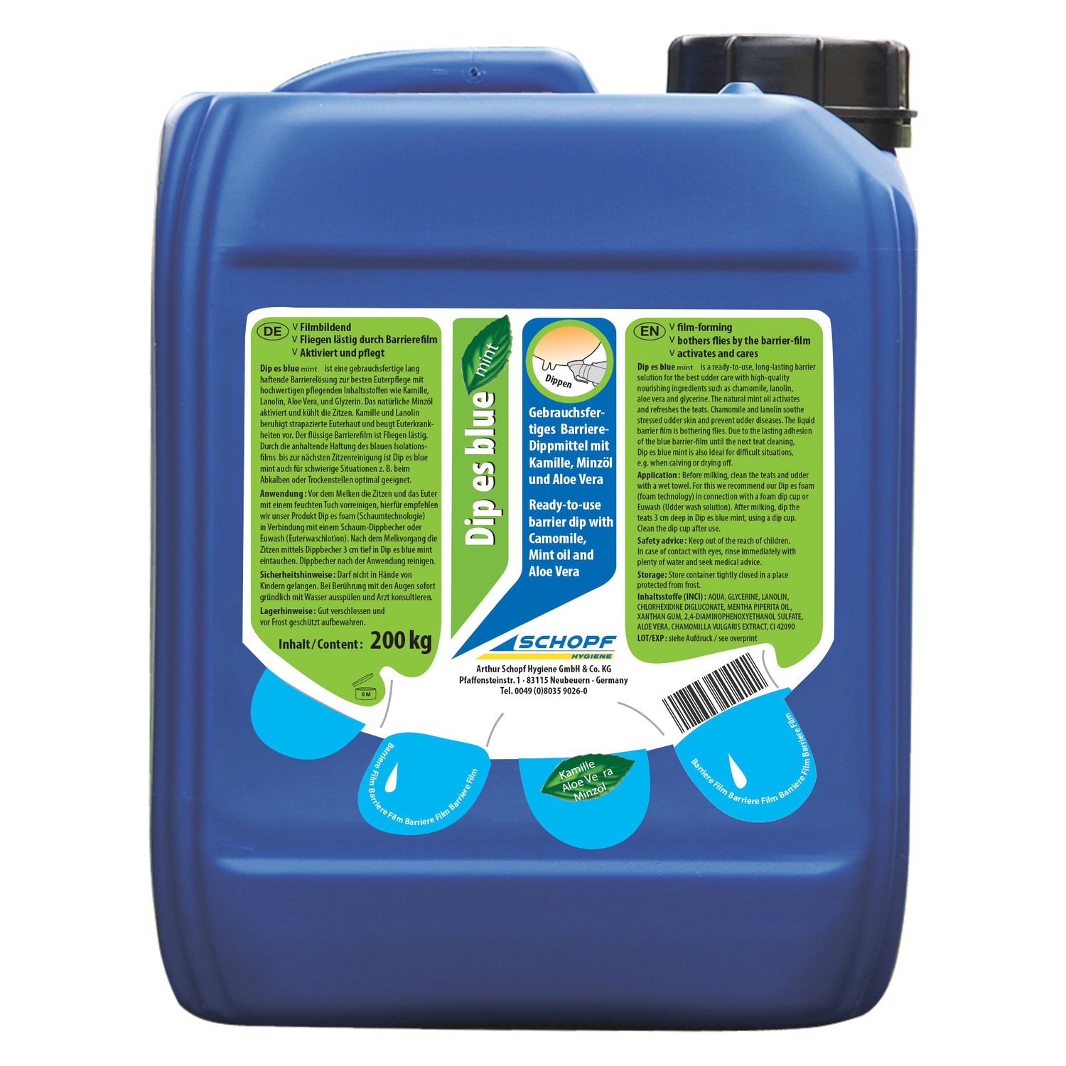 Dip es blue mint: agente di immersione a lunga durata per una cura ottimale della mammella