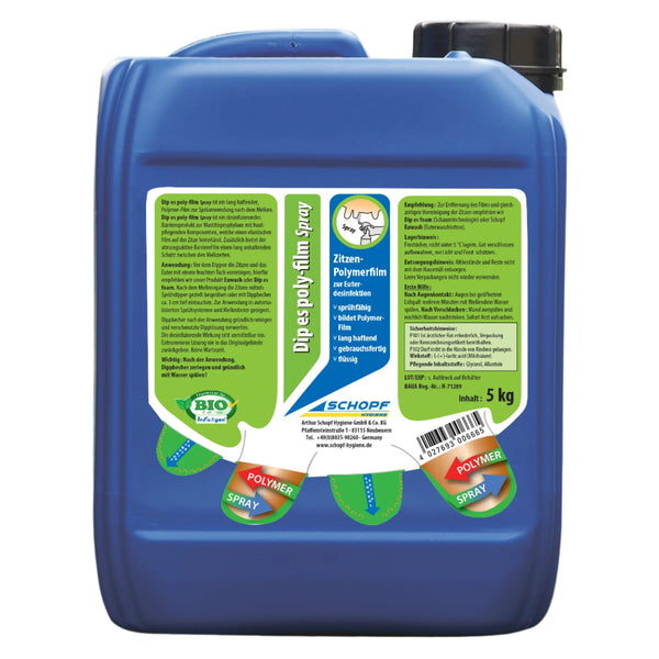 Poly-film spray di Dip: pellicola polimerica spruzzabile per un'efficace disinfezione della mammella - Silberkraft