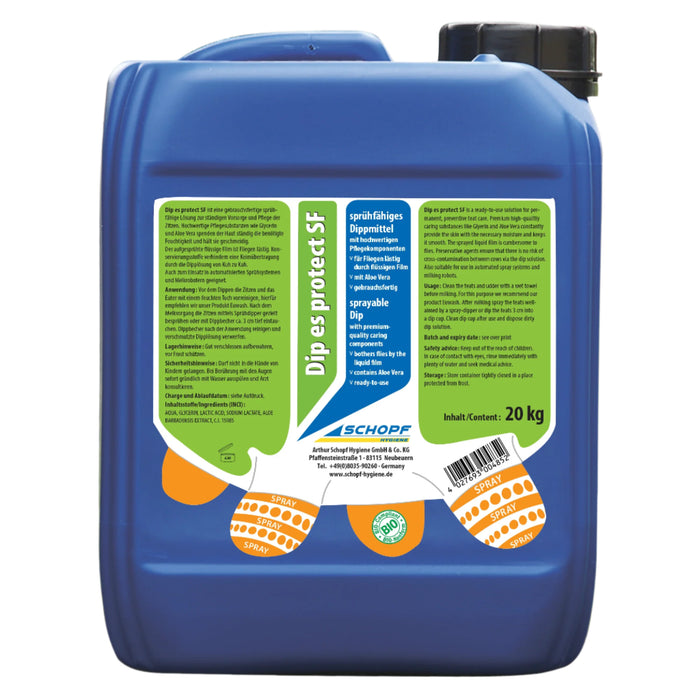 Dip es Protect SF: Agente di immersione spruzzabile con aloe vera e protezione barriera contro le mosche
