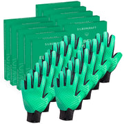 guanto da toelettatura per cane, gatto, cavallo; Conigli e altri animali domestici - cura delicata grazie a 256 protuberanze - effetto massaggio - taglia unica - a pelo lungo o corto