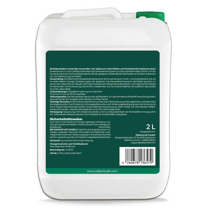 Spray repellente per topi