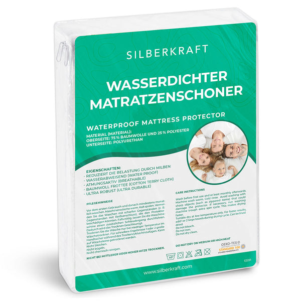Coprimaterasso antiacaro per biancheria da letto - Silberkraft