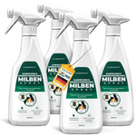Silberkraft Spray per acari per conigli e porcellini d'India - Confezione multipla con diversi flaconi spray da 500 ml per un controllo efficace degli acari. Effetto immediato e duraturo contro gli acari nei roditori e nel loro ambiente. Imballaggi sostenibili realizzati con plastica riciclata. Con un gradevole profumo di limone. Prodotto in Germania.