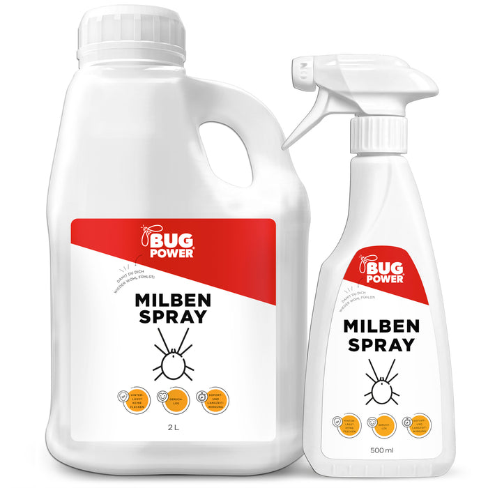 BugPower spray antiacaro per tessuti 500 ml - non lascia macchie