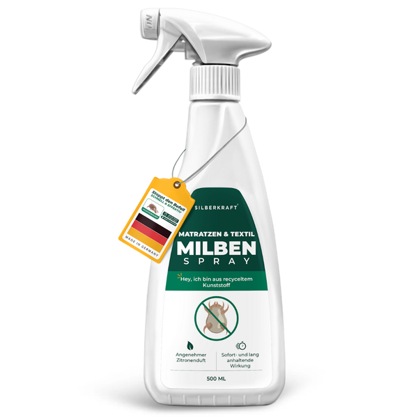 Spray antiacaro per materassi e tessili - Elimina gli acari dal letto - Silberkraft