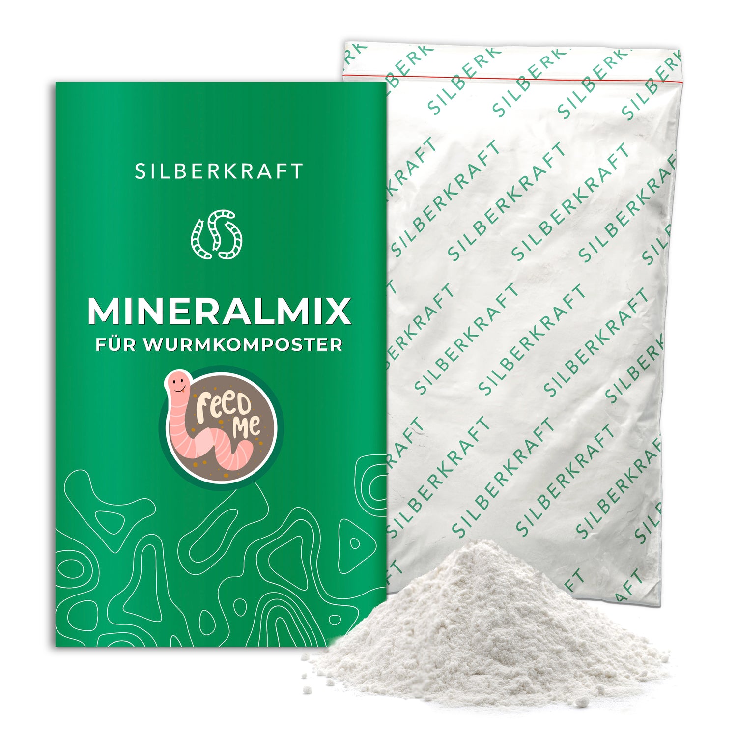 Miscela di cibo per lombrichi/minerali per compostatori di lombrichi e lombrichi da compost