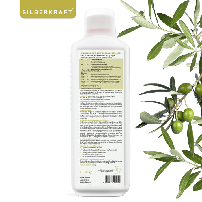 Concime per olivi - Concime liquido minerale NPK con azoto - Concime per olivi - Concime per olivi