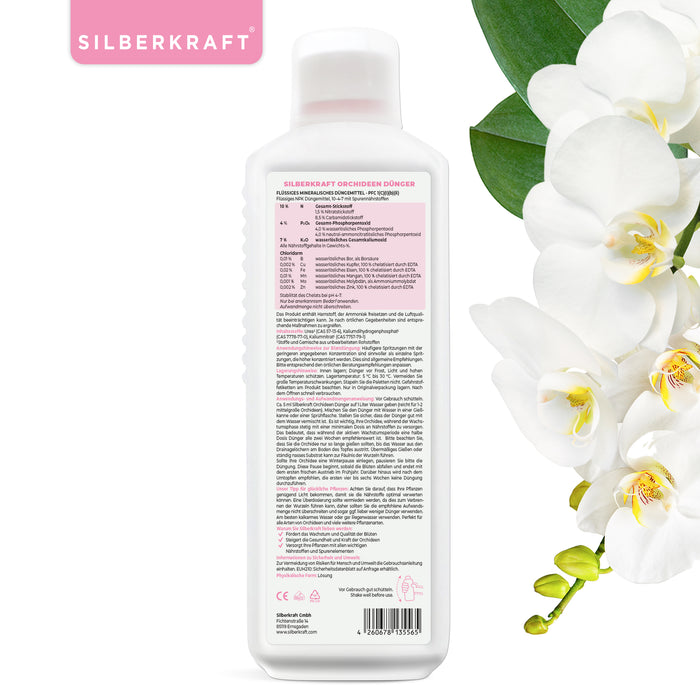 Fertilizzante per orchidee - Fertilizzante liquido minerale NPK con azoto - Fertilizzante per orchidee - Fertilizzazione delle orchidee