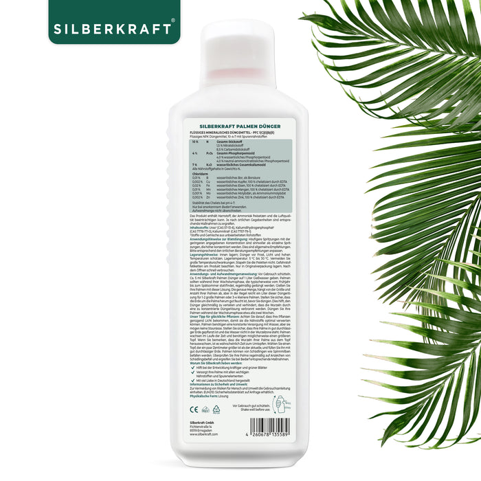 Fertilizzante per palme - Fertilizzante liquido minerale NPK con azoto - Fertilizzante per palme - Fertilizzante per palma di yucca - Fertilizzare le palme