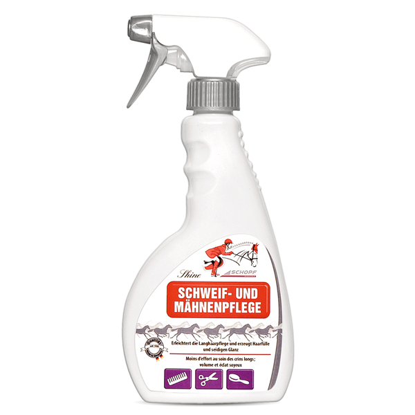 Spray per la cura della coda e della criniera per peli di cavallo radiosi - Silberkraft