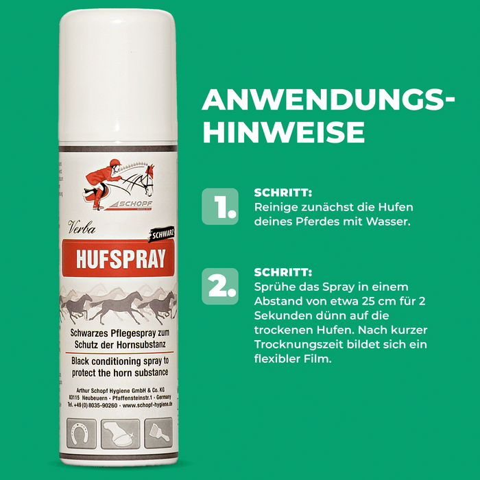 Spray nero per zoccoli: cura e protezione per zoccoli forti di cavallo