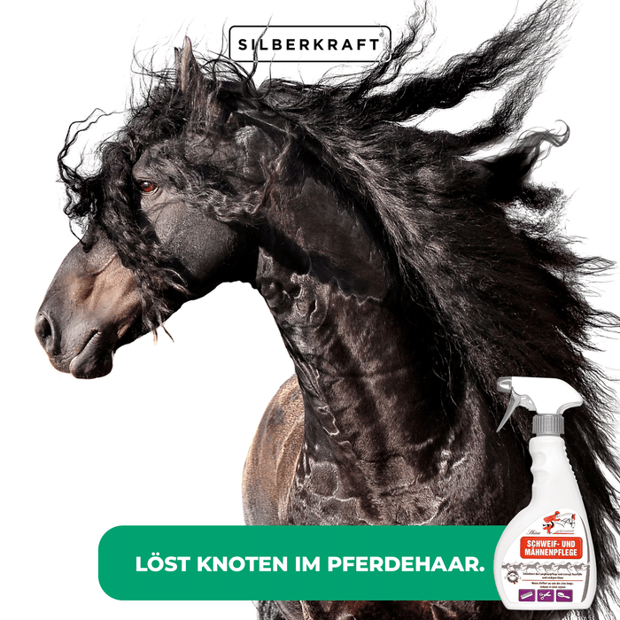 Spray per la cura della coda e della criniera per capelli di cavallo radiosamente belli