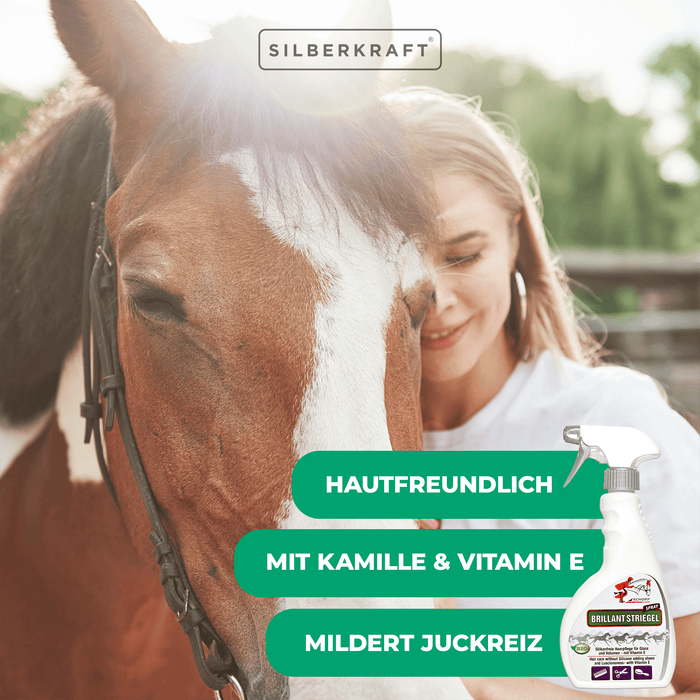 Spray per coda e criniera Brillante per un pelo di cavallo lucente