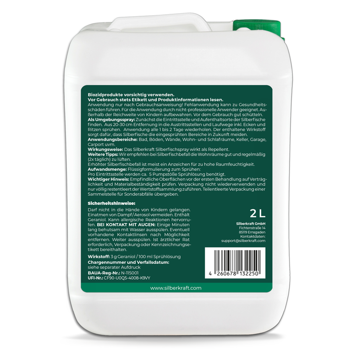 Spray per pesciolini d'argento - Respingi i pesciolini d'argento / pesci carta