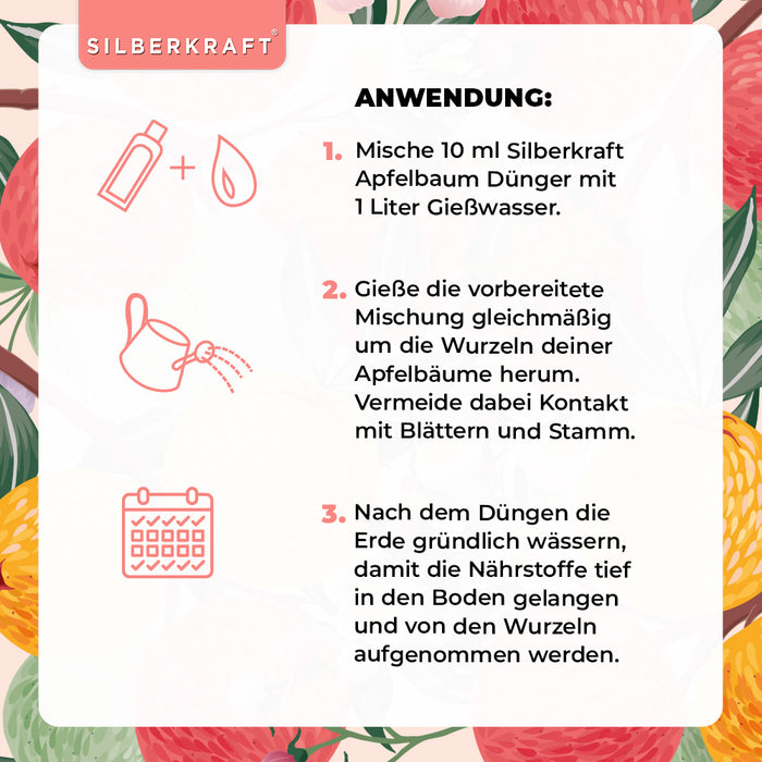 Concime per meli - Concime liquido minerale NPK con azoto - Concime per meli - Concimazione dei meli - Concime per frutti