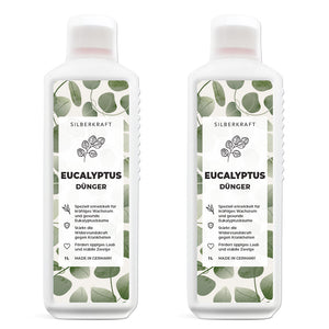 Eukalyptus Dünger - Mineralischer NPK Flüssigdünger mit Stickstoff - Dünger für Eukalyptus - Eukalyptusbaum düngen - Silberkraft