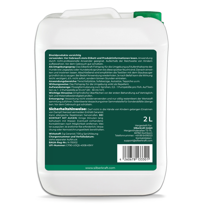 Spray antipulci per la zona