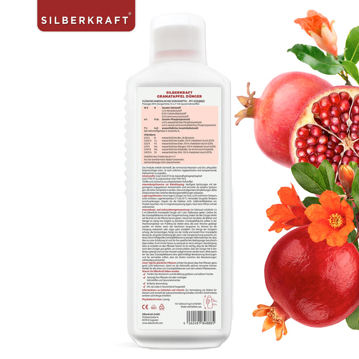 Concime per melograno - Concime liquido minerale NPK con azoto - Concime per alberi di melograno