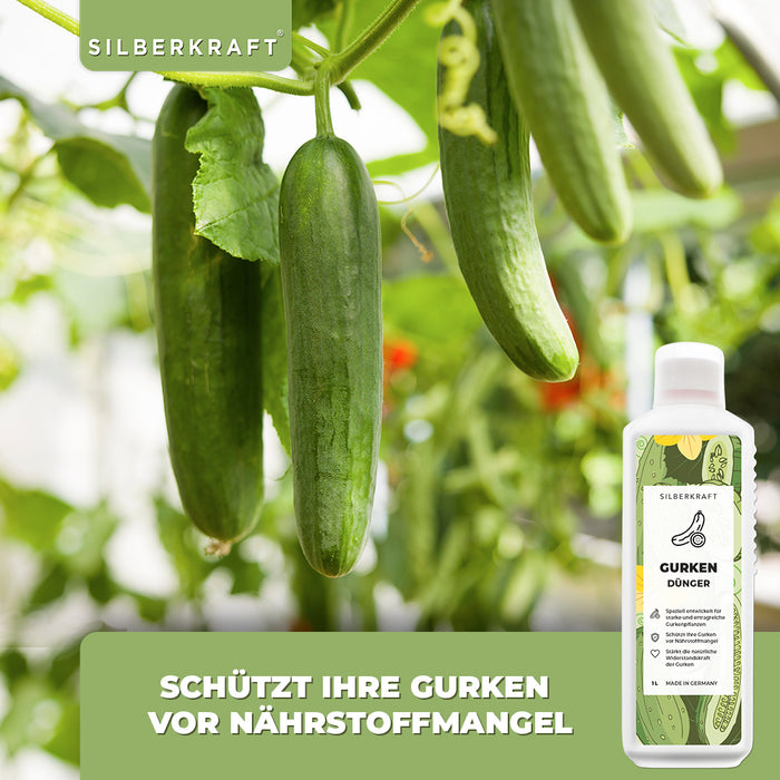 Fertilizzante per cetrioli - Fertilizzante liquido minerale NPK con azoto - Fertilizzante per piante di cetriolo - Fertilizzante vegetale