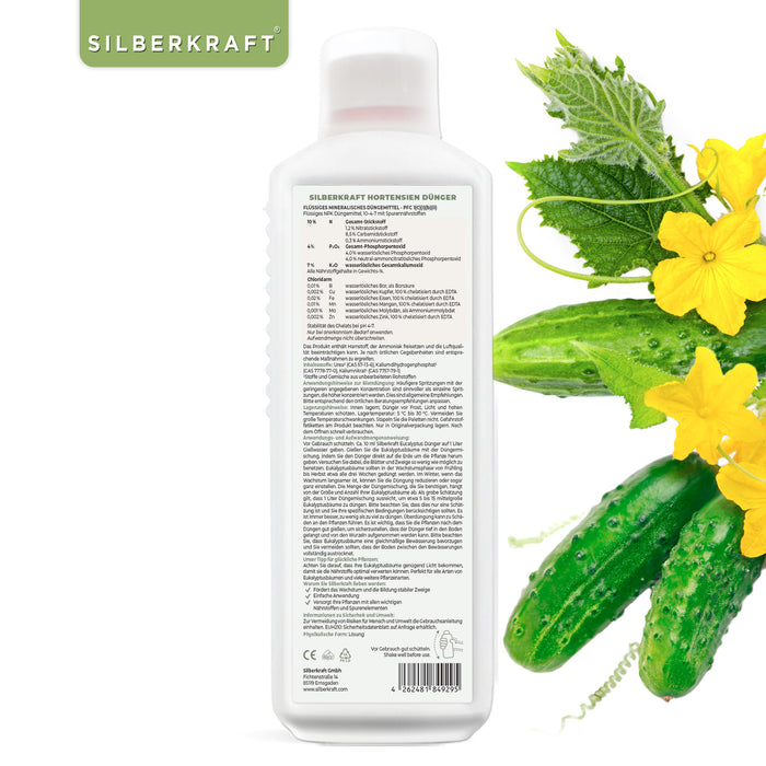 Fertilizzante per cetrioli - Fertilizzante liquido minerale NPK con azoto - Fertilizzante per piante di cetriolo - Fertilizzante vegetale