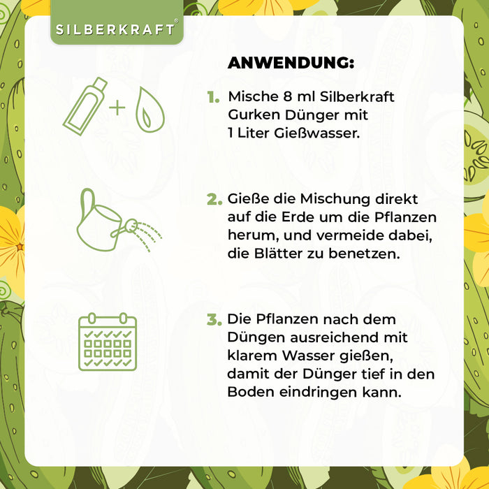 Fertilizzante per cetrioli - Fertilizzante liquido minerale NPK con azoto - Fertilizzante per piante di cetriolo - Fertilizzante vegetale