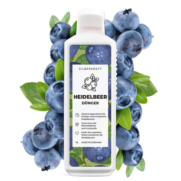 Concime per mirtilli - concime liquido minerale NPK con azoto - concime per mirtilli - concime per mirtilli - concime per bacche - Silberkraft