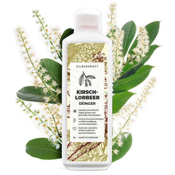 Concime per lauroceraso - concime liquido minerale NPK con azoto - concime per lauroceraso - concime per alloro - Silberkraft
