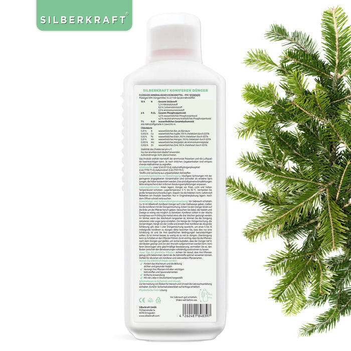 Concime per conifere - Concime liquido minerale NPK con azoto - Concime per conifere - Concimazione Thuja