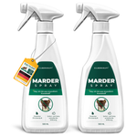 Silberkraft spray per martore da 500 ml in pratico set da 2: protezione efficace contro le infestazioni di martore nei veicoli e negli edifici. Effetto duraturo.