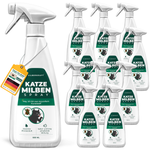 Viste multiple del flacone spray antiacaro Silberkraft per mostrare il prodotto da diverse prospettive.