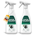 Viste multiple del flacone spray antiacaro Silberkraft per mostrare il prodotto da diverse prospettive.