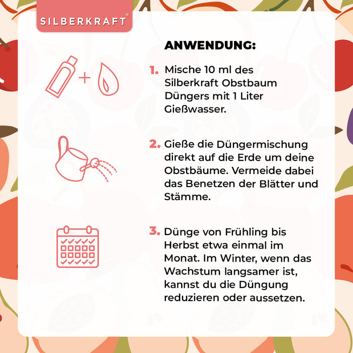 Concime per alberi da frutto - Concime liquido minerale NPK con azoto - Concime per alberi da frutto - Concimazione di meli e ciliegi