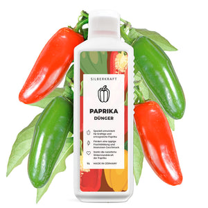 Paprika Dünger - Mineralischer NPK Flüssigdünger mit Stickstoff - Dünger für Paprika - Tomatendünger - Silberkraft