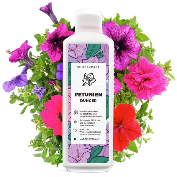 Concime per petunia - concime liquido minerale NPK con azoto - concime per petunie - concime a campana magica - concime per fiori - Silberkraft