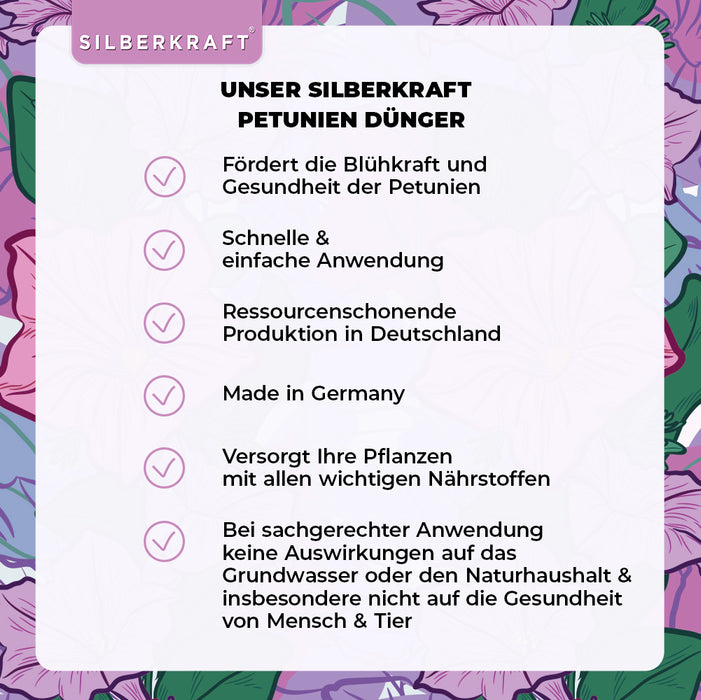Fertilizzante per petunie - Fertilizzante liquido minerale NPK con azoto - Fertilizzante per petunie - Fertilizzante per calibrachoa - Fertilizzante per fiori