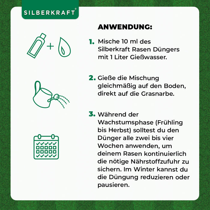 Fertilizzante per prato - Fertilizzante liquido minerale NPK con azoto - Fertilizzante per prati - Fertilizzante autunnale