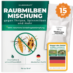 Raubmilben Mischung gegen Thripse und Spinnmilben für 15 m² Pflanzenfläche – Silberkraft