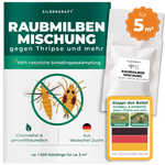 Raubmilben Mischung gegen Thripse und Spinnmilben für 5 m² Pflanzenfläche – Silberkraft