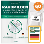 Silberkraft Raubmilben Amblyseius swirskii gegen Weiße Fliege – 15 Tüten für 60 Quadratmeter