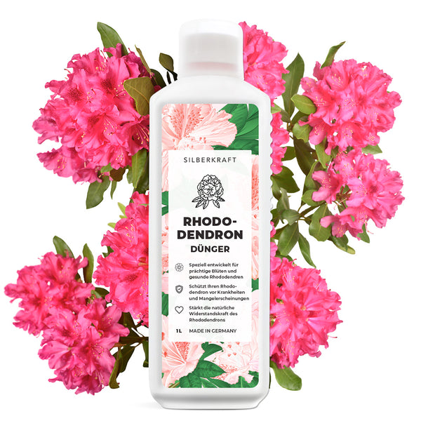 Concime per rododendri - concime liquido minerale NPK con azoto - concime per rododendri - concime per azalee - concime per camelie - Silberkraft