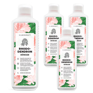 Rhododendron Dünger - Mineralischer NPK Flüssigdünger mit Stickstoff - Dünger für Rhododendren - Azaleen Dünger - Kamelien Dünger - Silberkraft