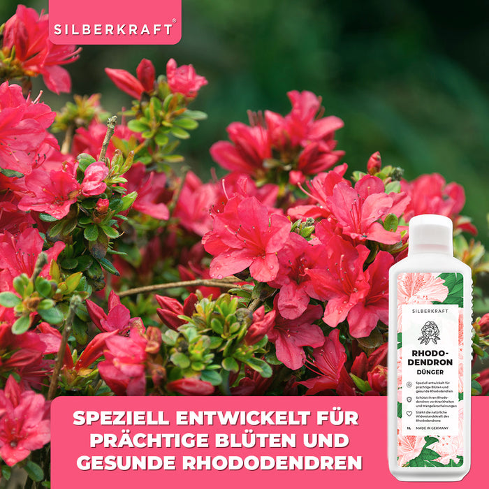 Fertilizzante per rododendri - Fertilizzante liquido minerale NPK con azoto - Fertilizzante per rododendri - Fertilizzante per azalee - Fertilizzante per camelie