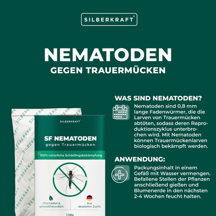 Nematodi SF per il controllo dei moscerini dei funghi per le piante d'appartamento